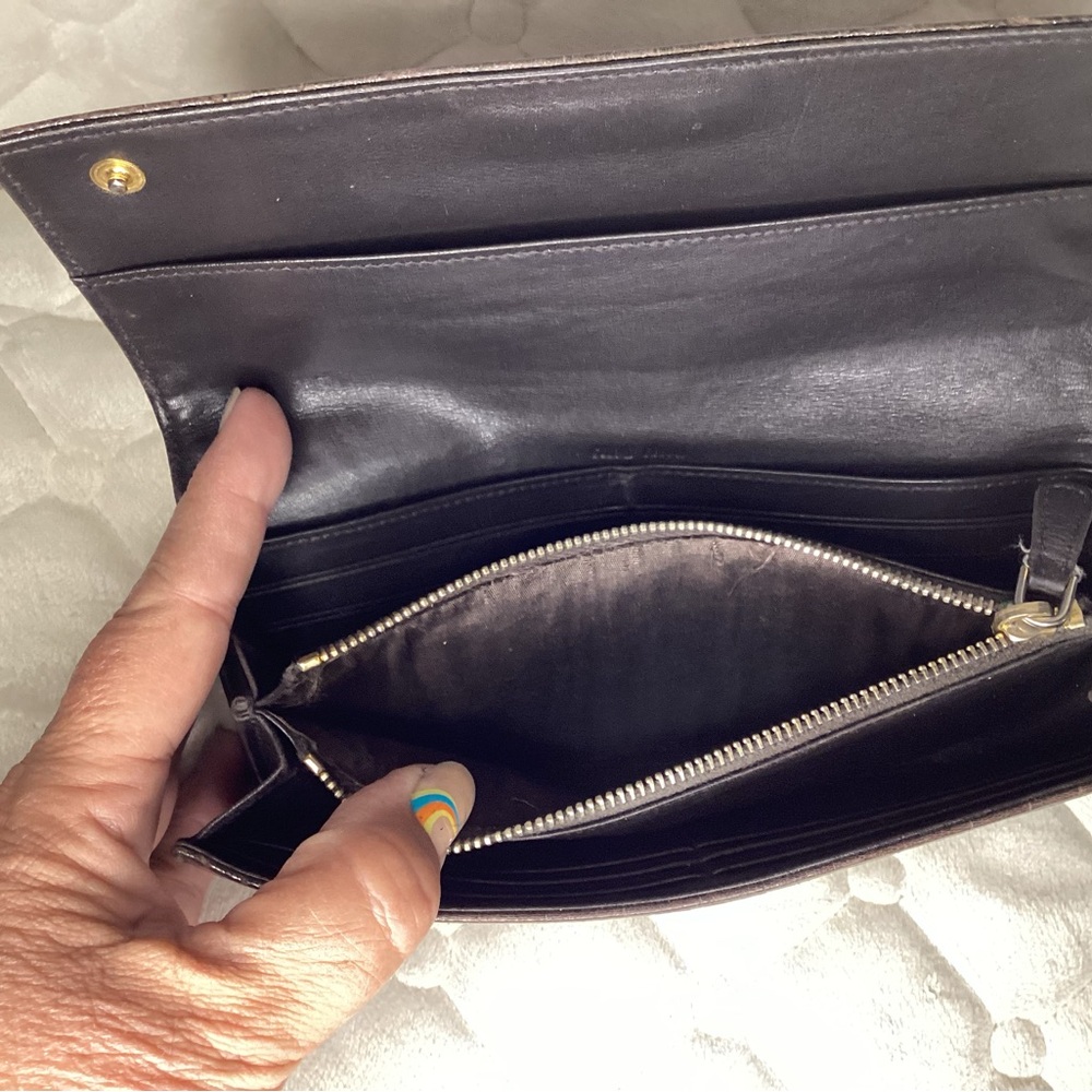 Miu Miu Authentic Wallet In Brown Alligator Embos… - image 4